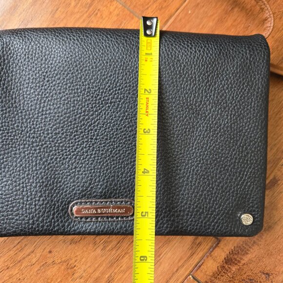 Dana Buchman Small Saddle Bag Crossbody Black & Brown - Picture 7 of 8